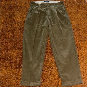 Polo Ralph Lauren Olive Corduroy Pants